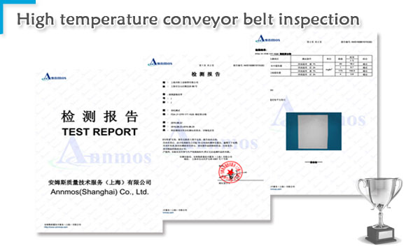 High temperature conveyor belt